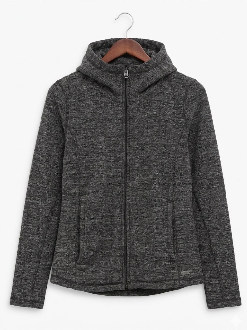 Bench Charcoal Heather Hooded Zip Sweater